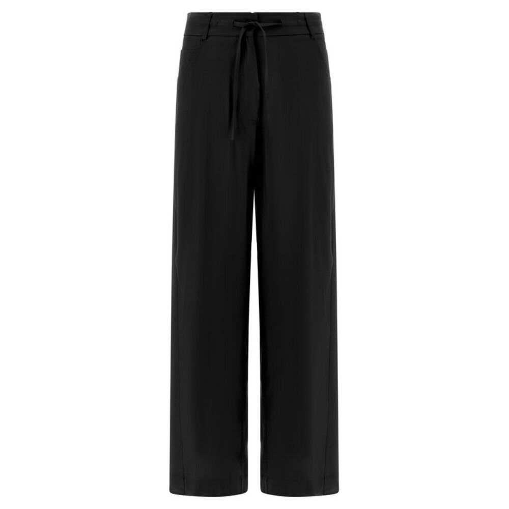 NUDE Black Viscose Casual Women's Pants